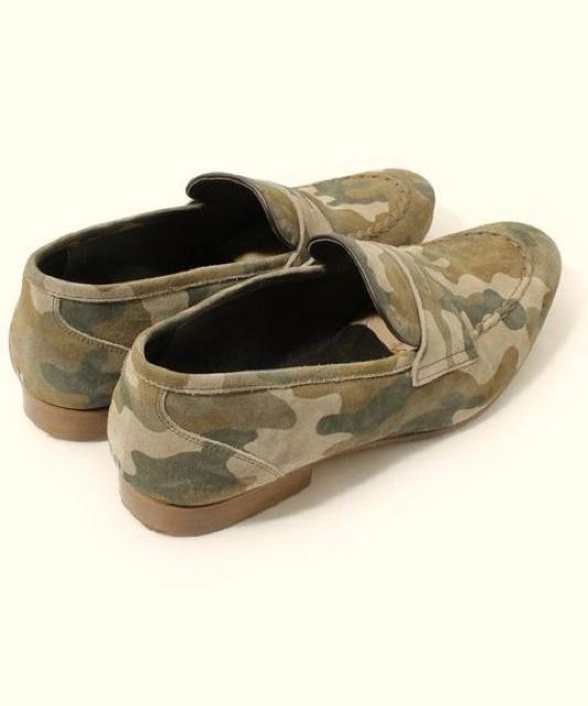 ☆ナノユニバース カモフラージュ柄 ローファー スリッポン/シューズ/メンズ/27cm < ブランド ☆ナノユニバース カモフラージュ柄 ローファー スリッポン/シューズ/メンズ/27cm < ブランドの