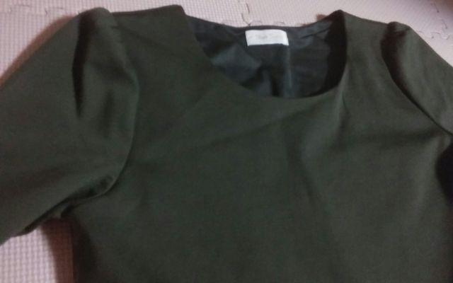 Bon Sens グリーン 膝上ワンピース 美品 38号 < 女性ファッション  Bon Sens グリーン 膝上ワンピース 美品 38号 < 女性ファッションの