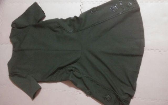 Bon Sens グリーン 膝上ワンピース 美品 38号 < 女性ファッション  Bon Sens グリーン 膝上ワンピース 美品 38号 < 女性ファッションの