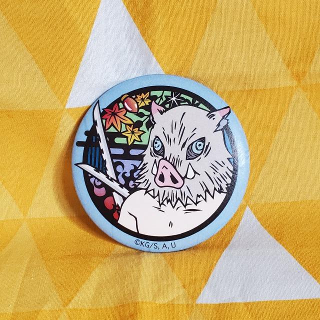 鬼滅の刃*切り絵*和紙*缶バッジ*嘴平伊之助*ジャンプショップ < アニメ/コミック/キャラクター  鬼滅の刃*切り絵*和紙*缶バッジ*嘴平伊之助*ジャンプショップ  < アニメ/コミック/キャラクターの