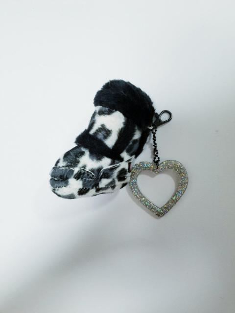 SBY レオパード ブーツ ぬいぐるみ マスコット キーホルダー ハートキラキラ < 女性ファッション  SBY レオパード ブーツ ぬいぐるみ マスコット キーホルダー ハートキラキラ  < 女性ファッションの