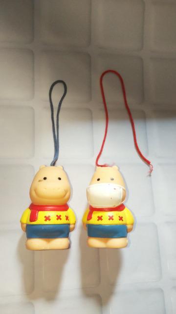 イソジンうがい薬旧キャラクターカバくんソフビフィギュアマスコット指人形2種セット < ホビー イソジンうがい薬旧キャラクターカバくんソフビフィギュアマスコット指人形2種セット < ホビーの