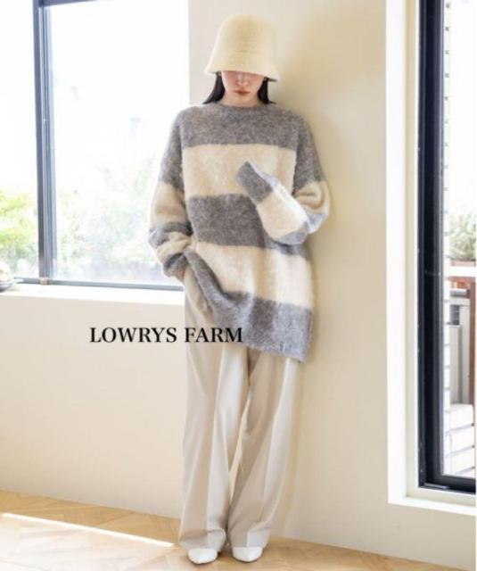 新品 LOWRYS FARM  シャギーロングニット < 女性ファッション  新品 LOWRYS FARM  シャギーロングニット  < 女性ファッションの