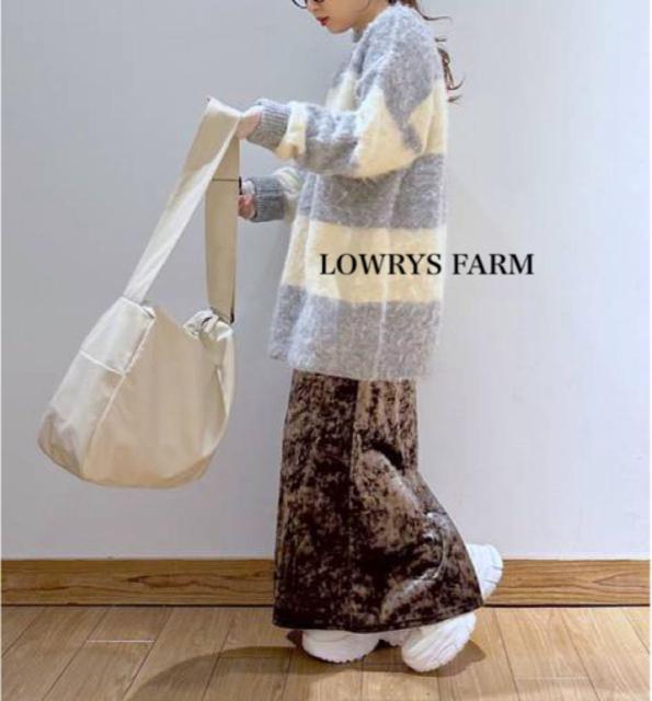 新品 LOWRYS FARM  シャギーロングニット < 女性ファッション  新品 LOWRYS FARM  シャギーロングニット < 女性ファッションの