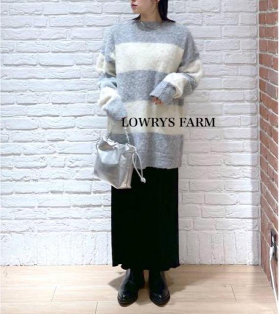 新品 LOWRYS FARM  シャギーロングニット < 女性ファッション  新品 LOWRYS FARM  シャギーロングニット < 女性ファッションの