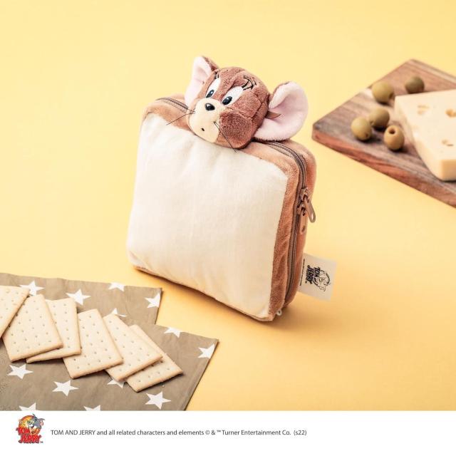 TOM and JERRY FUNNY ARTパンに挟まれちゃったジェリーBOOKオリジナルポーチトムとジェリーFUNNY ART < 女性ファッション  TOM and JERRY FUNNY ARTパンに挟まれちゃったジェリーBOOKオリジナルポーチトムとジェリーFUNNY ART < 女性ファッションの