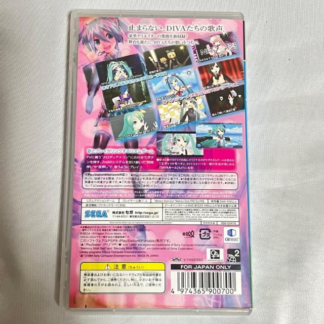 PSPソフト 初音ミク プロジェクト ディーヴァ エクステンド Project DIVA extend 音ゲー リズムゲーム < ゲーム本体/ソフト PSPソフト 初音ミク プロジェクト ディーヴァ エクステンド Project DIVA extend 音ゲー リズムゲーム < ゲーム本体/ソフトの