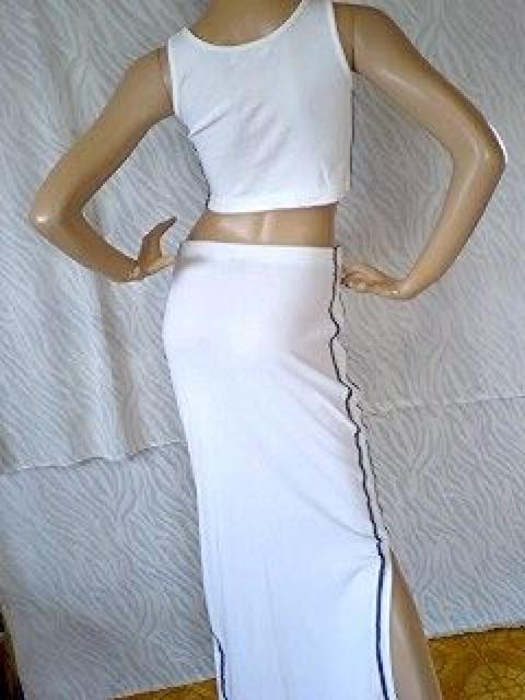 カッコイイ(´艸`)ロゴ入ショートトップス&ロンスカセットアップ < 女性ファッション  カッコイイ(´艸`)ロゴ入ショートトップス&ロンスカセットアップ < 女性ファッションの