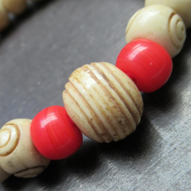 バッファローボーンビーズブレスレット*2 < 男性アクセサリー/時計 バッファローボーンビーズブレスレット*2 < 男性アクセサリー/時計の