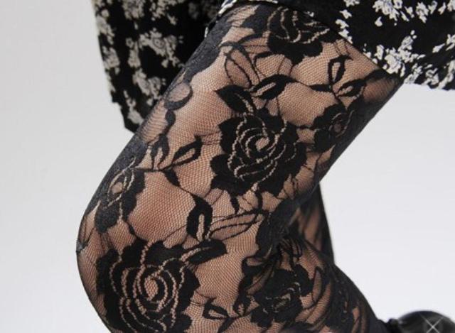 送料無料 レディース  花柄 レース レギンス 薔薇柄 伸縮ストレッチ素材  ブラック < 女性ファッション  送料無料 レディース  花柄 レース レギンス 薔薇柄 伸縮ストレッチ素材  ブラック < 女性ファッションの