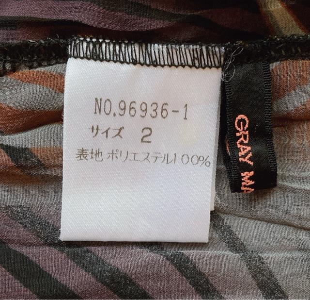 GRAY MAGIC グレイマジック シースル 総柄 ノースリ シワ加工 トップス N2m < ブランド GRAY MAGIC グレイマジック シースル 総柄 ノースリ シワ加工 トップス N2m < ブランドの