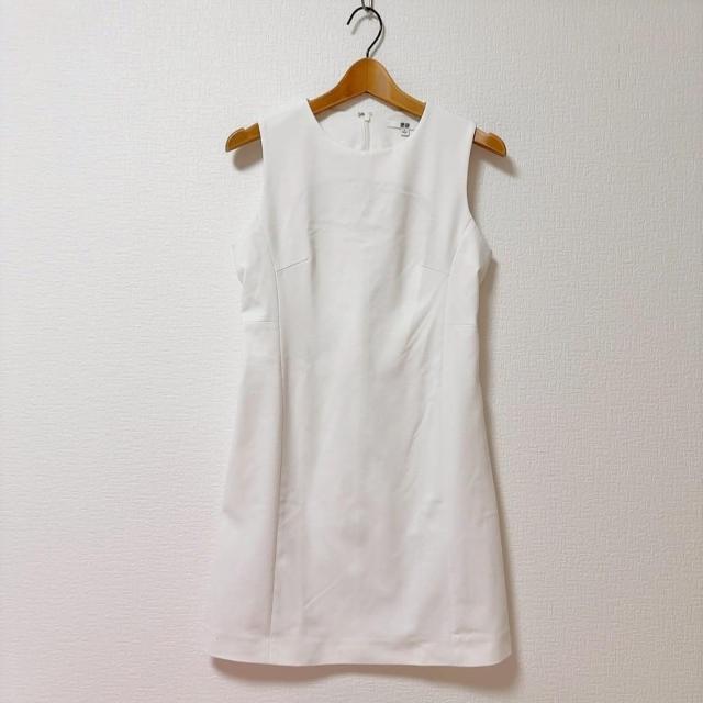 ◆UNIQLO/ユニクロ◆ポンチワンピース(ノースリーブ)★ホワイトM*定番アイテム♪ < ブランド  ◆UNIQLO/ユニクロ◆ポンチワンピース(ノースリーブ)★ホワイトM*定番アイテム♪  < ブランドの