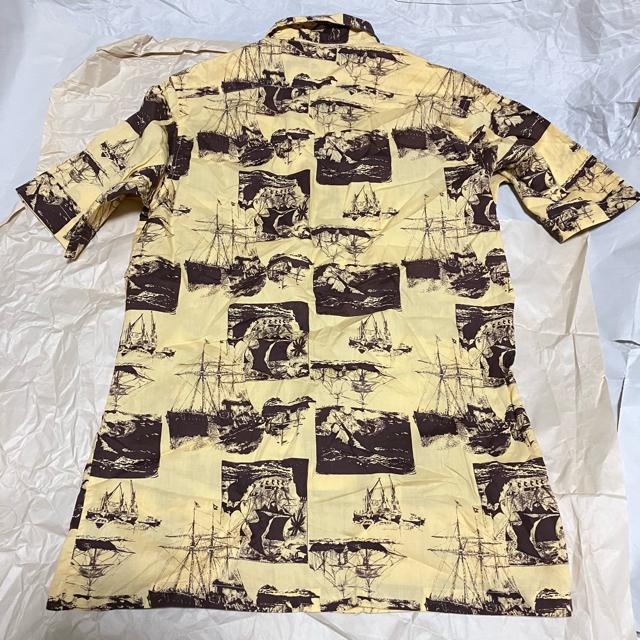 【Simple Life / シンプルライフ】 船柄 半袖 アロハシャツ / L < 男性ファッション 【Simple Life / シンプルライフ】 船柄 半袖 アロハシャツ / L < 男性ファッションの