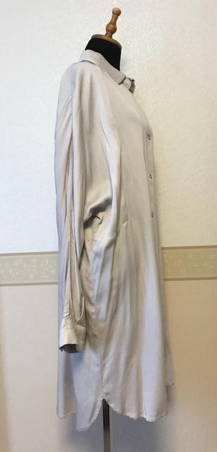 ワンピース ESSFMEレーヨン とろみ シャツ ワンピース ライトグレー < 女性ファッション ワンピース ESSFMEレーヨン とろみ シャツ ワンピース ライトグレー < 女性ファッションの