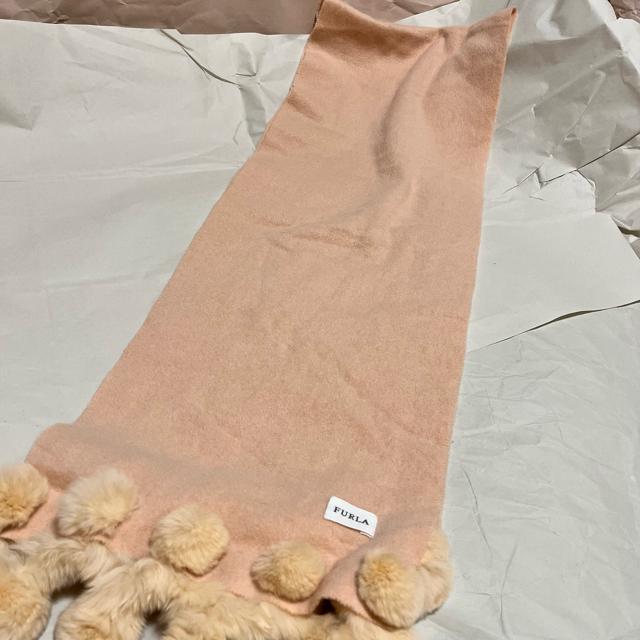 【FURLA / フルラ】 カシミヤ / ポンポン付き マフラー / ピンク < ブランド 【FURLA / フルラ】 カシミヤ / ポンポン付き マフラー / ピンク < ブランドの