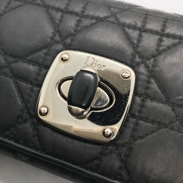 レア 正規品 クリスチャンディオール カナージュ ターンロックウォレット ブラック < ブランド レア 正規品 クリスチャンディオール カナージュ ターンロックウォレット ブラック < ブランドの