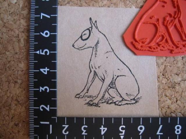 ブルテリア 犬 アンマウント ラバースタンプ < インテリア/ライフ  ブルテリア 犬 アンマウント ラバースタンプ  < インテリア/ライフの