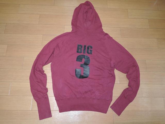 TMT YOURS レザーロゴ スウェット パーカー M カットソー BIG3 革 < ブランド  TMT YOURS レザーロゴ スウェット パーカー M カットソー BIG3 革 < ブランドの