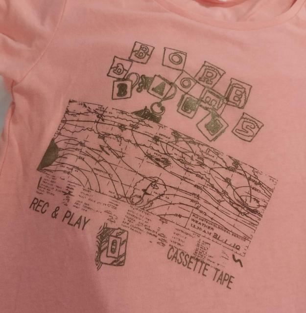 サーモンピンク BOREDOMS ボアダムス Tシャツ S  バンドTシャツ < 女性ファッション  サーモンピンク BOREDOMS ボアダムス Tシャツ S  バンドTシャツ < 女性ファッションの