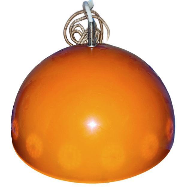 オレンジ ドーム型 ペンダント ライト 昭和 レトロ 天井 照明 電気 ファンシー ミッドセンチュリー ビンテージ ヴィンテージ < 家電/AV オレンジ ドーム型 ペンダント ライト 昭和 レトロ 天井 照明 電気 ファンシー ミッドセンチュリー ビンテージ ヴィンテージ < 家電/AVの