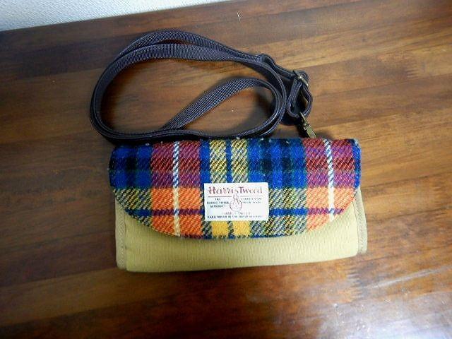 ◆ハリスツィード ショルダーバッグ Harris Tweed  ツイード素材 中古品 < 女性ファッション  ◆ハリスツィード ショルダーバッグ Harris Tweed  ツイード素材 中古品  < 女性ファッションの