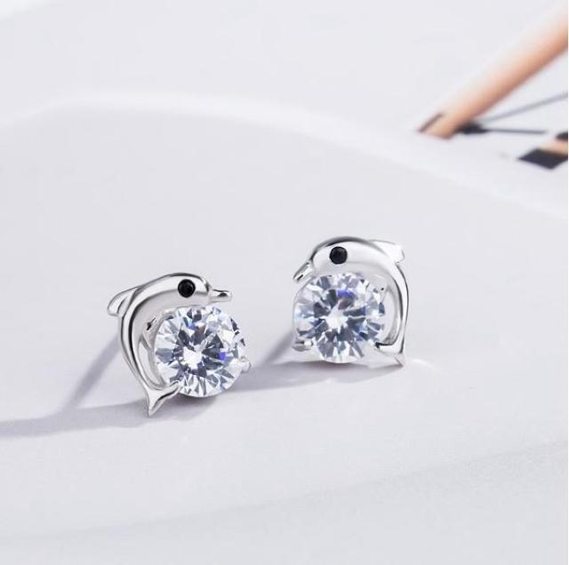 イルカ ピアス シルバー【両耳セット】 < 女性アクセサリー/時計  イルカ ピアス シルバー【両耳セット】 < 女性アクセサリー/時計の