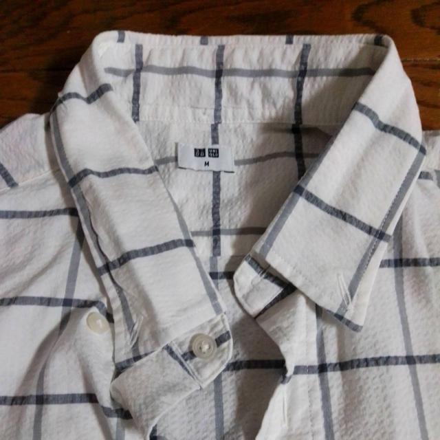 UNIQLO ワイシャツ カッターシャツ Mサイズ 美品 < 男性ファッション  UNIQLO ワイシャツ カッターシャツ Mサイズ 美品 < 男性ファッションの