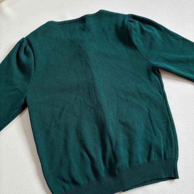 ◆美品◆フランシュリッペ◆猫モチーフニットカーディガン◆ダークグリーン◆肉厚◆M < ブランド  ◆美品◆フランシュリッペ◆猫モチーフニットカーディガン◆ダークグリーン◆肉厚◆M < ブランドの