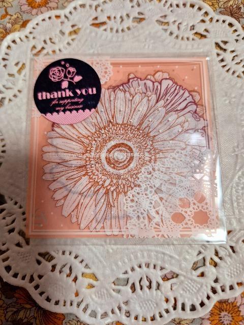 お裾分け☆お花の透明シール4枚☆2 < インテリア/ライフ お裾分け☆お花の透明シール4枚☆2 < インテリア/ライフの