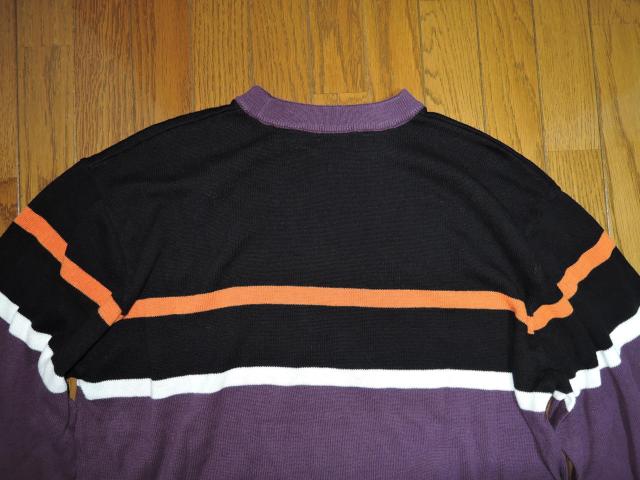 HYSTERIC GLAMOUR ヒステリックグラマー HYS LOGO 編込 プルオーバー L 黒紫 薄手 ニット カットソー < ブランド HYSTERIC GLAMOUR ヒステリックグラマー HYS LOGO 編込 プルオーバー L 黒紫 薄手 ニット カットソー < ブランドの