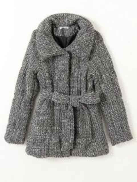 【LIP SERVICE/リップサービス】ベルト付♪ボリューム襟 中綿ツイードコート < ブランド 【LIP SERVICE/リップサービス】ベルト付♪ボリューム襟 中綿ツイードコート < ブランドの