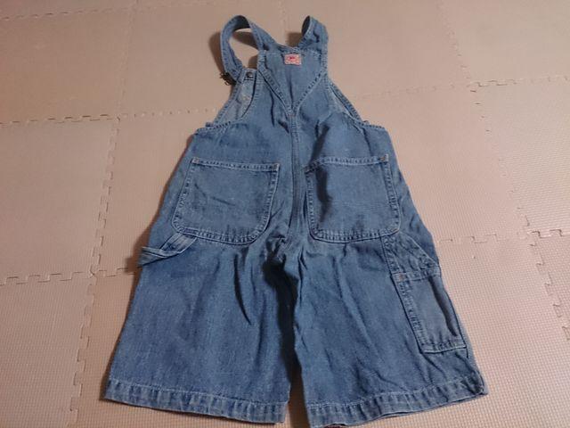 115 ONE O ONE デニム短丈つなぎ < キッズ/ベビー  115 ONE O ONE デニム短丈つなぎ  < キッズ/ベビーの