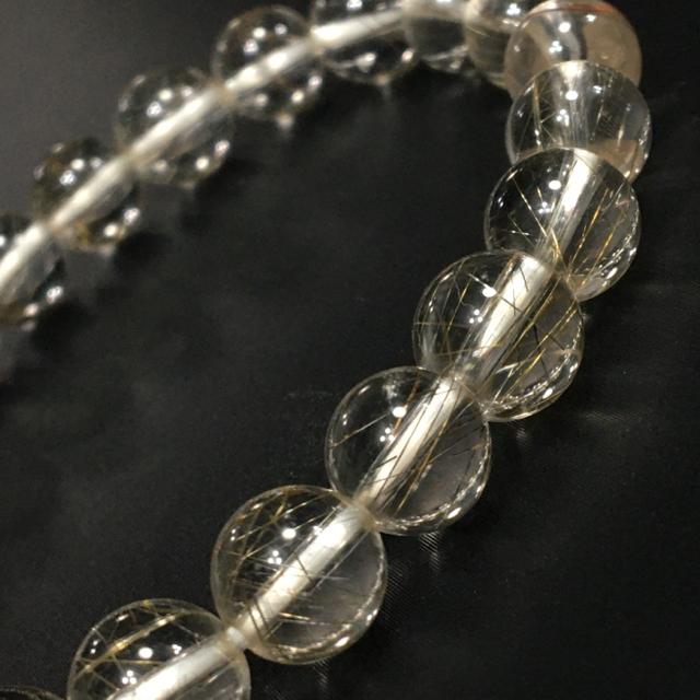 《No.052》ブラジル産 天然石プラチナゴールドルチルクォーツ < 女性アクセサリー/時計  《No.052》ブラジル産 天然石プラチナゴールドルチルクォーツ < 女性アクセサリー/時計の