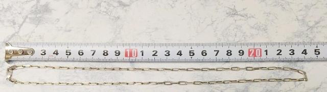 シルバー925 長あずき4面カットチェーンネックレス 長さ約50cm < 女性アクセサリー/時計  シルバー925 長あずき4面カットチェーンネックレス 長さ約50cm < 女性アクセサリー/時計の