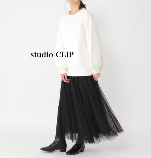 新品 studio CLIP★ クルーネックプルオーバー < 女性ファッション 新品 studio CLIP★ クルーネックプルオーバー < 女性ファッションの
