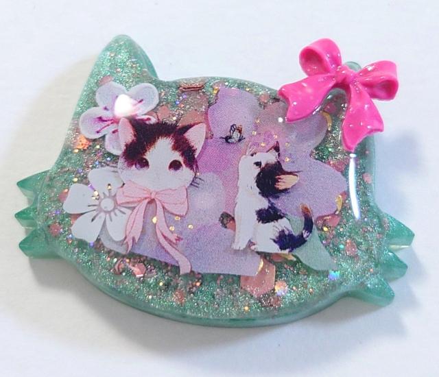 ねこちゃんレジンヘアゴム★キティ風  ねこ   猫    ネコ   レジンヘアゴム   猫アクセサリー   猫ネックレス  ねこ < 女性ファッション  ねこちゃんレジンヘアゴム★キティ風  ねこ   猫    ネコ   レジンヘアゴム   猫アクセサリー   猫ネックレス  ねこ  < 女性ファッションの