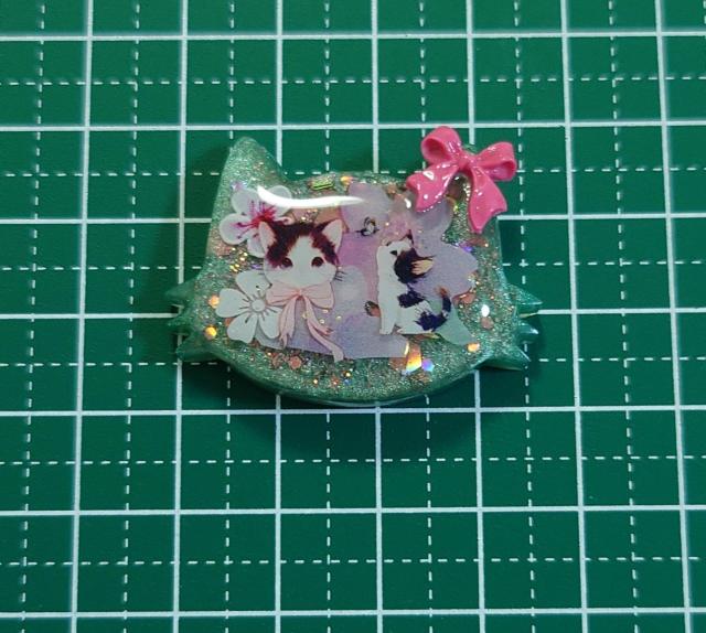 ねこちゃんレジンヘアゴム★キティ風  ねこ   猫    ネコ   レジンヘアゴム   猫アクセサリー   猫ネックレス  ねこ < 女性ファッション  ねこちゃんレジンヘアゴム★キティ風  ねこ   猫    ネコ   レジンヘアゴム   猫アクセサリー   猫ネックレス  ねこ < 女性ファッションの