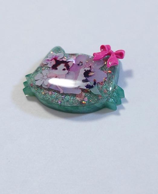 ねこちゃんレジンヘアゴム★キティ風  ねこ   猫    ネコ   レジンヘアゴム   猫アクセサリー   猫ネックレス  ねこ < 女性ファッション  ねこちゃんレジンヘアゴム★キティ風  ねこ   猫    ネコ   レジンヘアゴム   猫アクセサリー   猫ネックレス  ねこ < 女性ファッションの