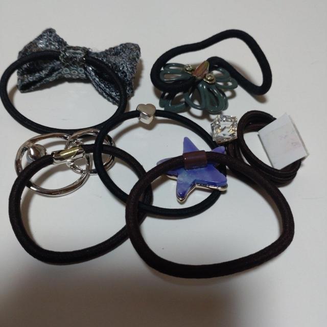 Aモチーフ色々ヘアゴム6個セット < 女性アクセサリー/時計 Aモチーフ色々ヘアゴム6個セット < 女性アクセサリー/時計の