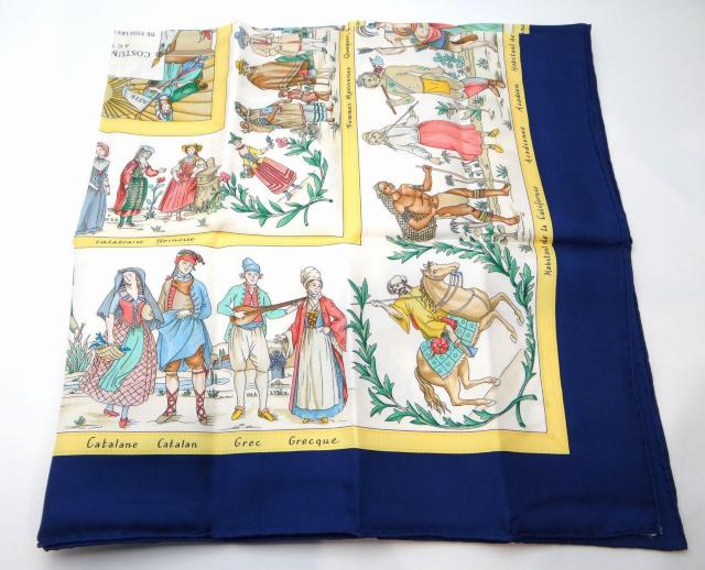 �G�����X �J��90 COSTUMES CIVILS ACTUELS ����s���̕��� �X�J�[�t �u���[�n��USED���y���������z  �� �u�����h�� 