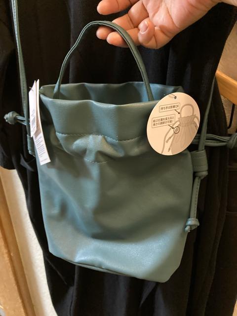 新品ブルーグリーン2way巾着ポシェット < 女性ファッション  新品ブルーグリーン2way巾着ポシェット < 女性ファッションの