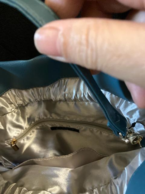 新品ブルーグリーン2way巾着ポシェット < 女性ファッション  新品ブルーグリーン2way巾着ポシェット < 女性ファッションの