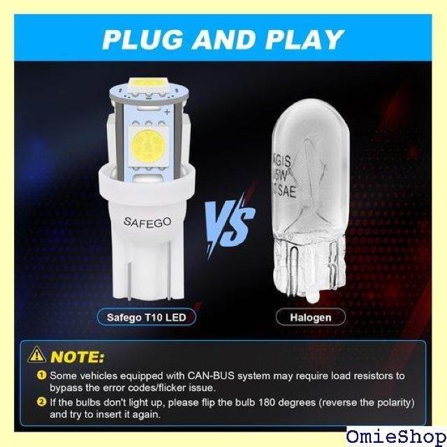 T10 W5W Led 車用 ライト - Safego D 置換ナンバー灯、クリアランスランプ、高輝度10個入り 709 < 自動車/バイク T10 W5W Led 車用 ライト - Safego D 置換ナンバー灯、クリアランスランプ、高輝度10個入り 709 < 自動車/バイク