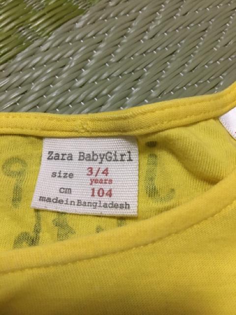 ZARA ベビー ザラベビー 女の子用 Tシャツ 104cm < キッズ/ベビー  ZARA ベビー ザラベビー 女の子用 Tシャツ 104cm < キッズ/ベビーの