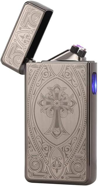 電子ライター USB 充電 ターボライター 防風 スパック点火 電気 プラズマ 高級 ライター クロスアーク < 男性ファッション  電子ライター USB 充電 ターボライター 防風 スパック点火 電気 プラズマ 高級 ライター クロスアーク  < 男性ファッションの