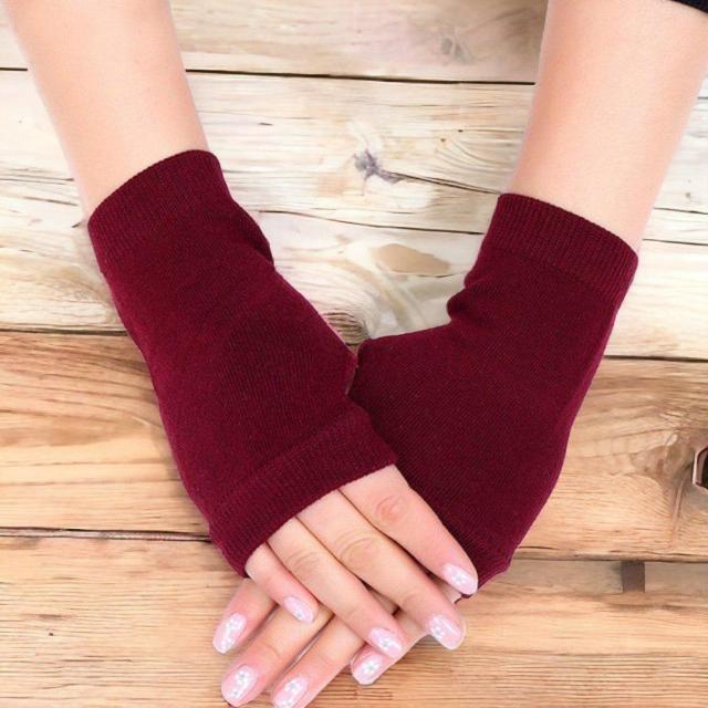 保温アームウォーマーフィンガーレス◆しっかり暖かい手袋♪ワインレッド♪新品未使用 < 女性ファッション  保温アームウォーマーフィンガーレス◆しっかり暖かい手袋♪ワインレッド♪新品未使用 < 女性ファッションの