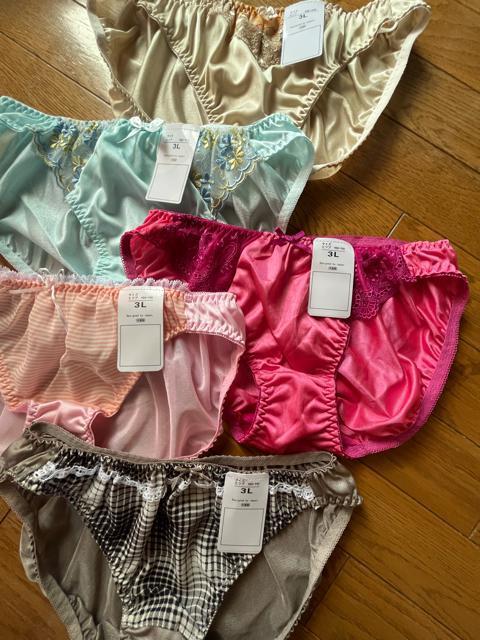 3Lサイズ!5枚セット!ツルツル光沢素材!シフォン使い!色とりどり!高貴品格!エレガント!ショーツ!No.ラブ < 女性ファッション  3Lサイズ!5枚セット!ツルツル光沢素材!シフォン使い!色とりどり!高貴品格!エレガント!ショーツ!No.ラブ  < 女性ファッションの