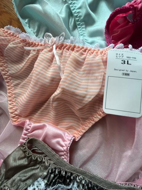 3Lサイズ!5枚セット!ツルツル光沢素材!シフォン使い!色とりどり!高貴品格!エレガント!ショーツ!No.ラブ < 女性ファッション  3Lサイズ!5枚セット!ツルツル光沢素材!シフォン使い!色とりどり!高貴品格!エレガント!ショーツ!No.ラブ < 女性ファッションの