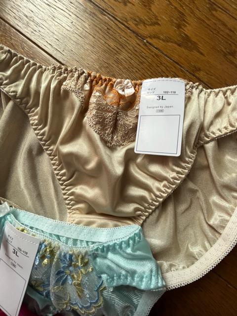 3Lサイズ!5枚セット!ツルツル光沢素材!シフォン使い!色とりどり!高貴品格!エレガント!ショーツ!No.ラブ < 女性ファッション  3Lサイズ!5枚セット!ツルツル光沢素材!シフォン使い!色とりどり!高貴品格!エレガント!ショーツ!No.ラブ < 女性ファッションの