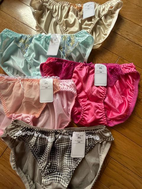 3Lサイズ!5枚セット!ツルツル光沢素材!シフォン使い!色とりどり!高貴品格!エレガント!ショーツ!No.ラブ < 女性ファッション  3Lサイズ!5枚セット!ツルツル光沢素材!シフォン使い!色とりどり!高貴品格!エレガント!ショーツ!No.ラブ < 女性ファッションの